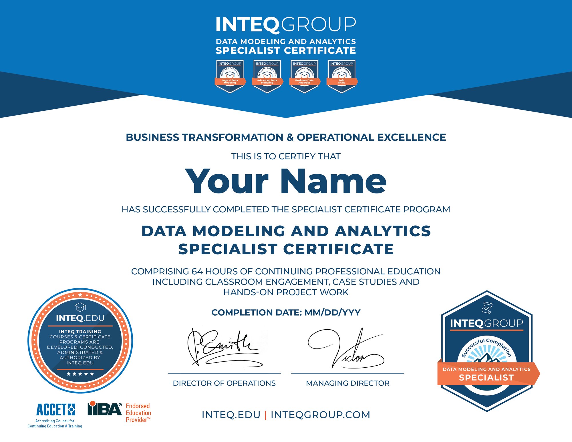 Data Modeling Analytics Cert for website v.1